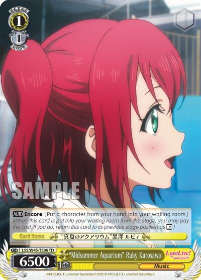 ’Midsummer Aquarium’ Ruby Kurosawa (4506) [LSS/W45] - Weiss Schwarz Single