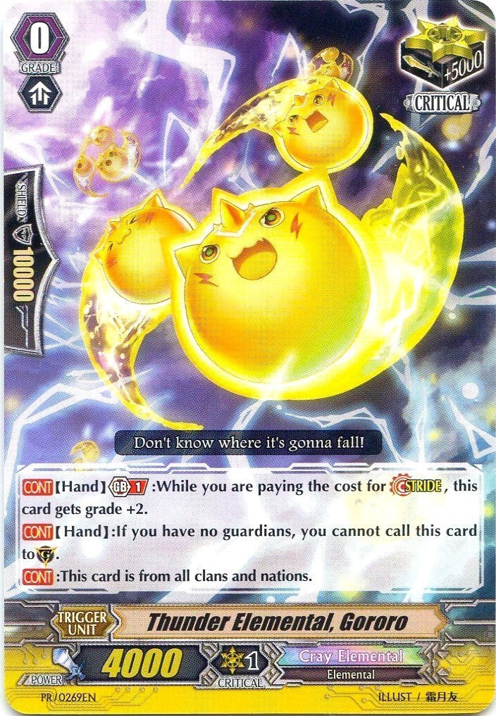 Thunder Elemental Gororo - PR/0269EN (269) [PR] - Cardfight Vanguard Single