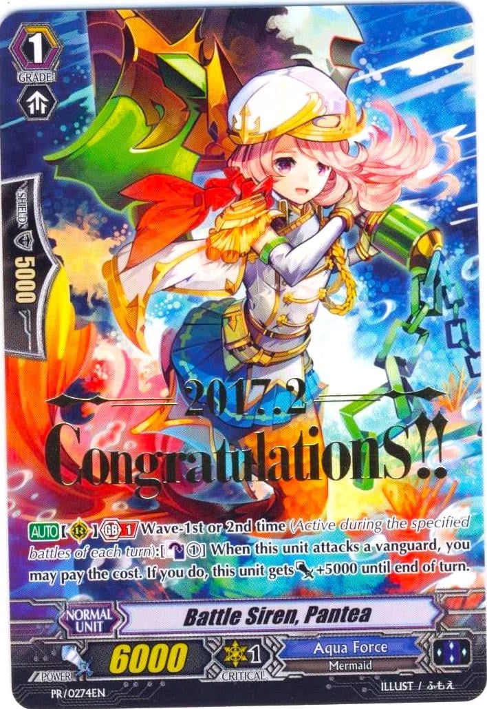 Battle Siren Pantea (Hot Stamped) (274) [PR] - Cardfight Vanguard Single