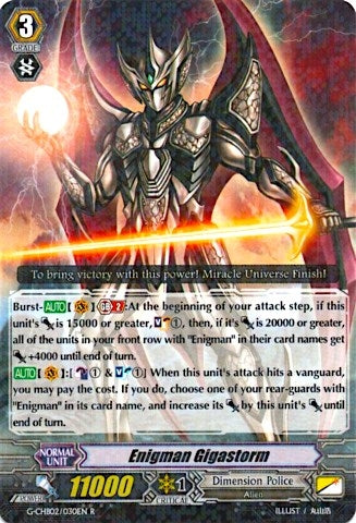 Enigman Gigastorm (2030) [G-CHB02] - Cardfight Vanguard Single