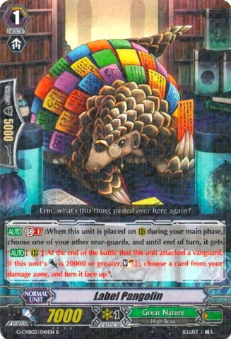 Label Pangolin (2041) [G-CHB02] - Cardfight Vanguard Single