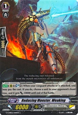 Reducing Monster Weaking (2060) [G-CHB02] - Cardfight Vanguard Single