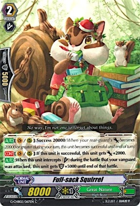 Full-sack Squirrel (2067) [G-CHB02] - Cardfight Vanguard Single