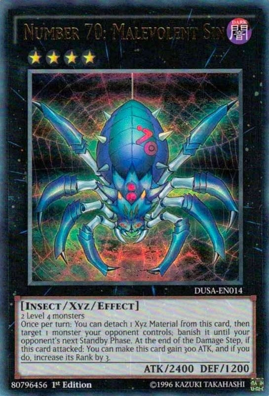 Number 70: Malevolent Sin (14) (DUSA) - YuGiOh Single