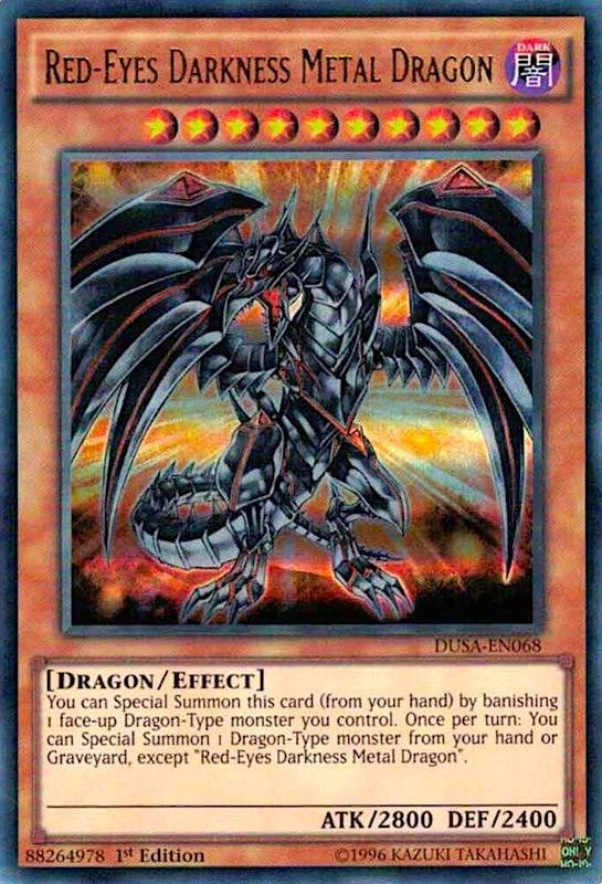Red-Eyes Darkness Metal Dragon (68) (DUSA) - YuGiOh Single