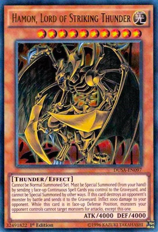 Hamon Lord of Striking Thunder (97) (DUSA) - YuGiOh Single