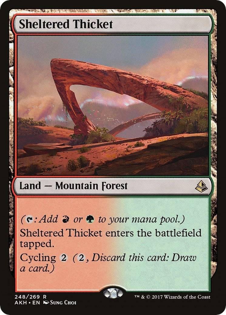 Sheltered Thicket (248) [AKH] - MTG Single