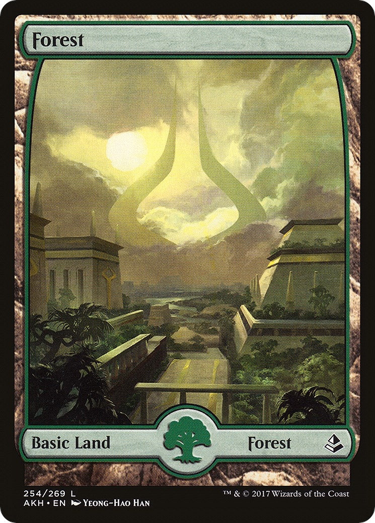 Forest (254) - Full Art (254) [AKH] - MTG Single
