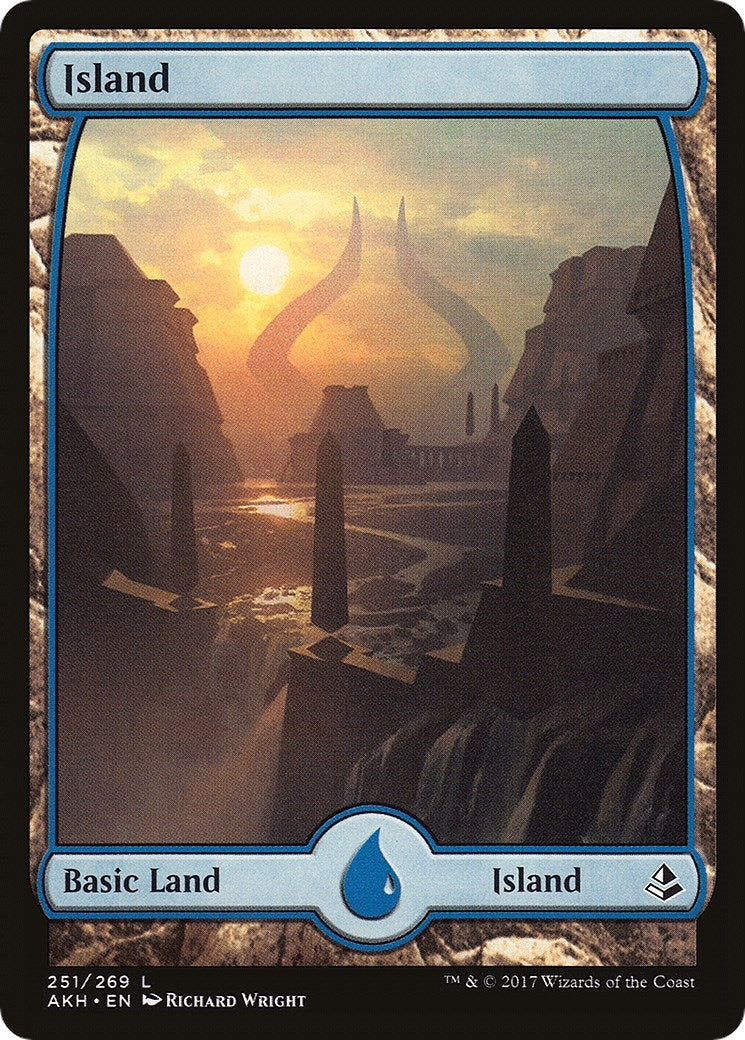 Island (251) - Full Art (251) [AKH] - MTG Single