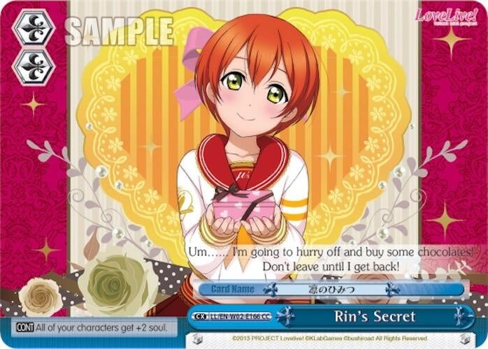 Rin’s Secret (2166) [LL/EN-W02] - Weiss Schwarz Single
