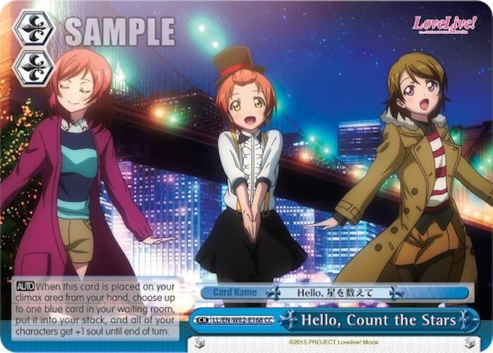 Hello Count the Stars (2168) [LL/EN-W02] - Weiss Schwarz Single