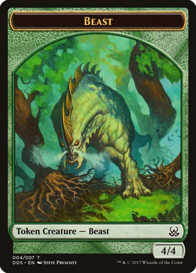 Beast Token (0) [DDS] - MTG Single