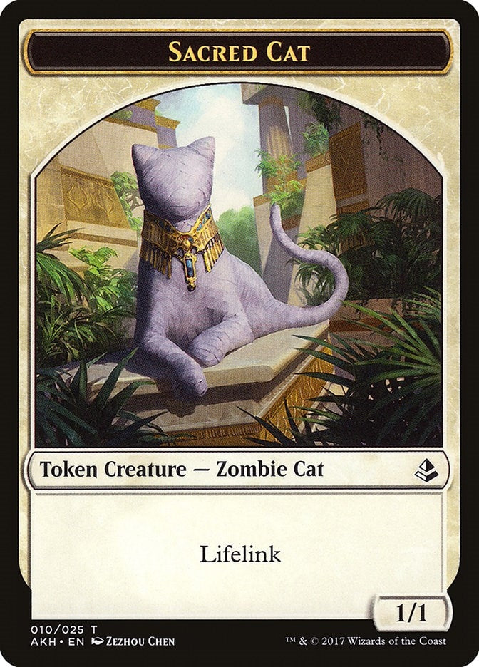 Sacred Cat Token (0) [AKH] - MTG Single