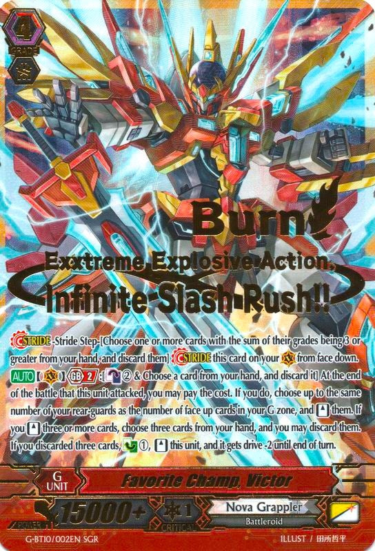 Favorite Champ Victor (SGR) (10002) [G-BT10] - Cardfight Vanguard Single