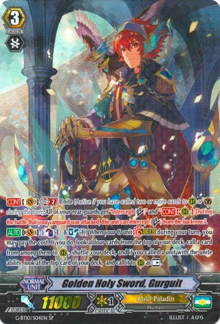 Golden Holy Sword Gurguit (SP) (1004) [G-BT10] - Cardfight Vanguard Single
