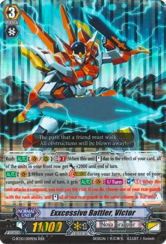 Exxcessive Battler Victor (10009) [G-BT10] - Cardfight Vanguard Single