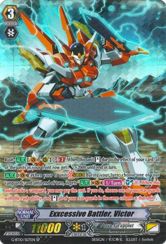 Exxcessive Battler Victor (SP) (1007) [G-BT10] - Cardfight Vanguard Single