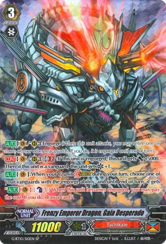 Frenzy Emperor Dragon Gaia Desperado (SP) (1010) [G-BT10] - Cardfight Vanguard Single