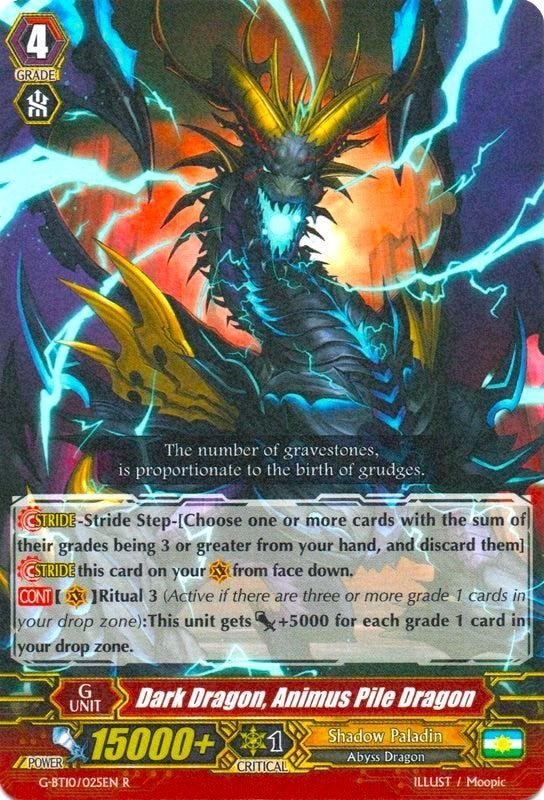 Dark Dragon Animus Pile Dragon (10025) [G-BT10] - Cardfight Vanguard Single
