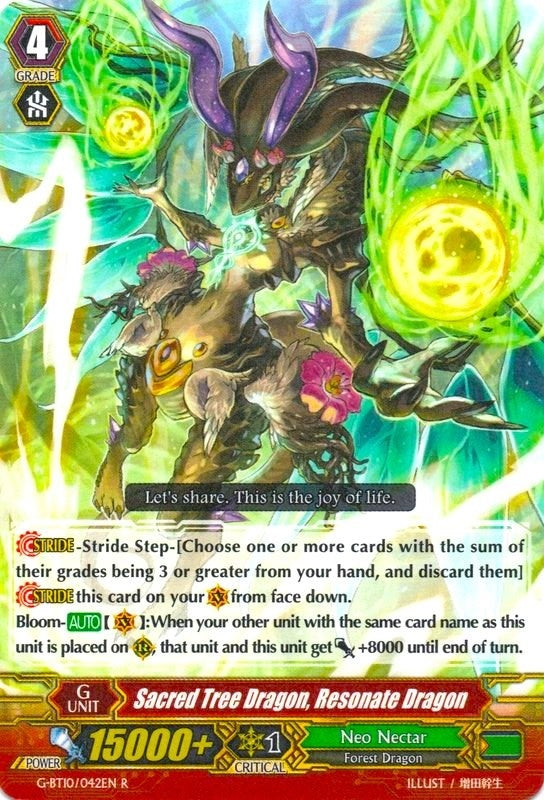 Sacred Tree Dragon Resonate Dragon (10042) [G-BT10] - Cardfight Vanguard Single