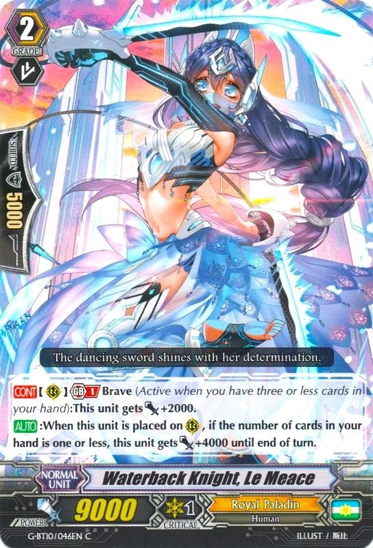 Waterback Knight Le Meace (10046) [G-BT10] - Cardfight Vanguard Single