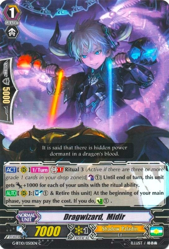 Dragwizard Midir (10050) [G-BT10] - Cardfight Vanguard Single