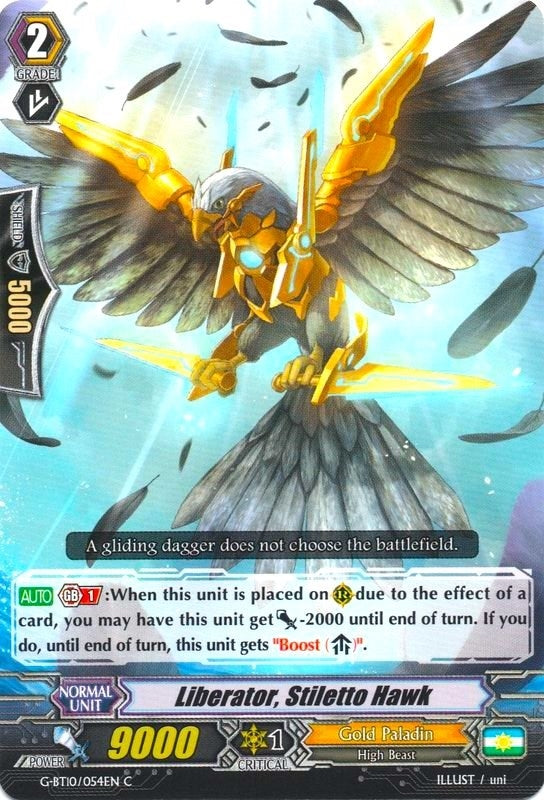 Liberator Stiletto Hawk (10054) [G-BT10] - Cardfight Vanguard Single