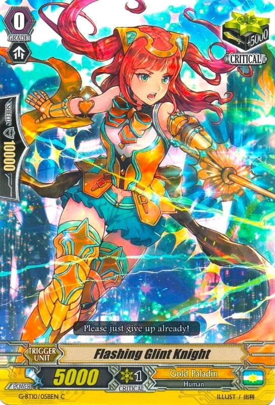 Flashing Glint Knight (10058) [G-BT10] - Cardfight Vanguard Single