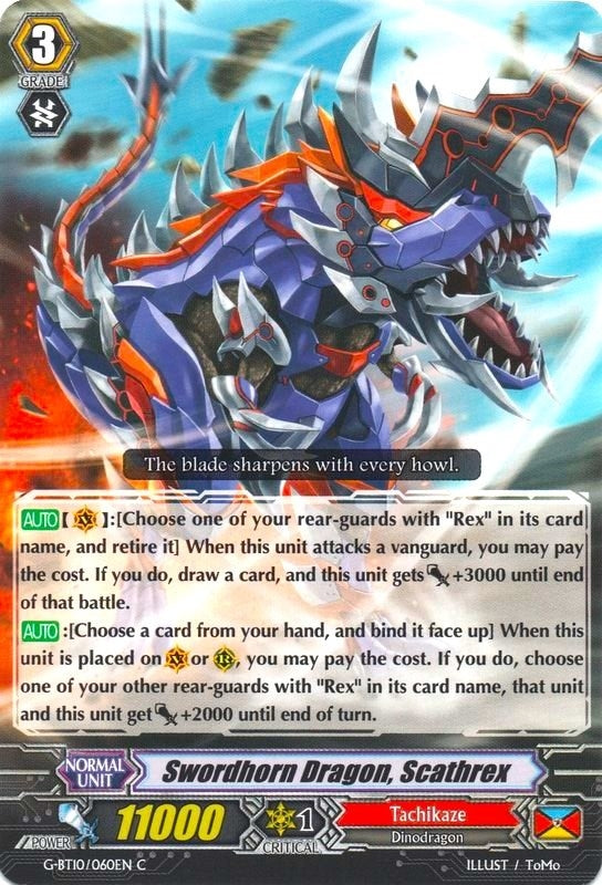 Swordhorn Dragon Scatherex (10060) [G-BT10] - Cardfight Vanguard Single