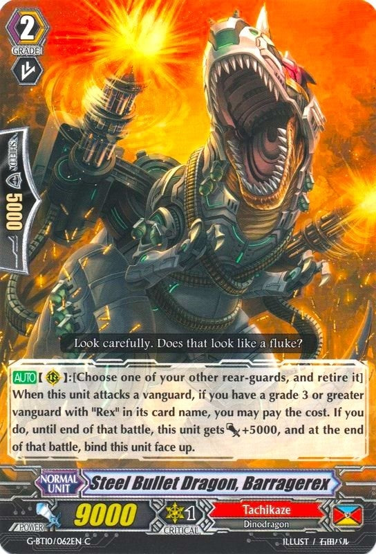 Steel Bullet Dragon Barragerex (10062) [G-BT10] - Cardfight Vanguard Single