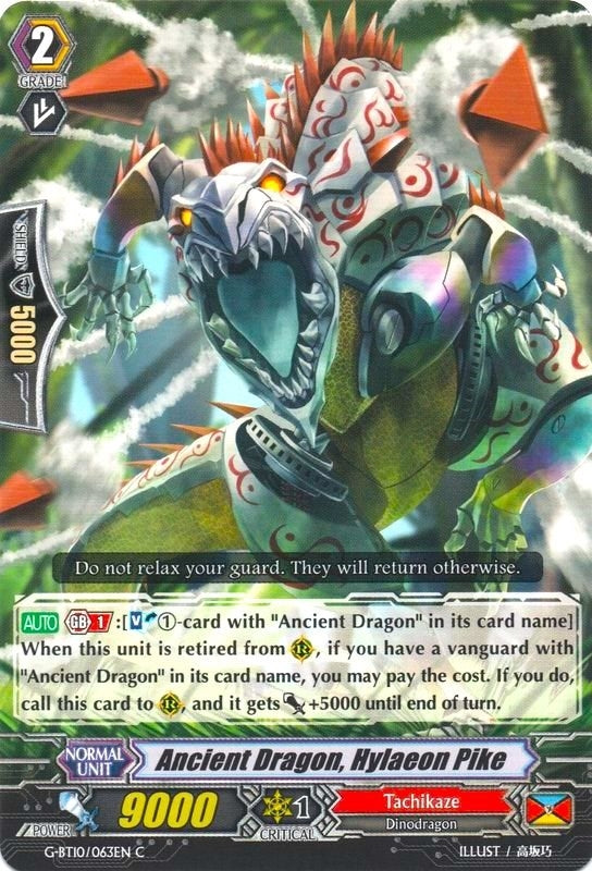 Ancient Dragon Hylacon Pike (10063) [G-BT10] - Cardfight Vanguard Single