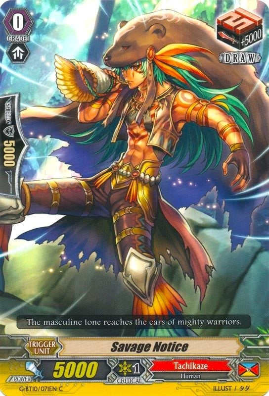 Savage Notice (10071) [G-BT10] - Cardfight Vanguard Single