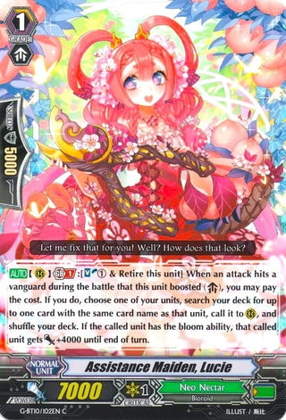 Assistant Maiden Lucie (10102) [G-BT10] - Cardfight Vanguard Single