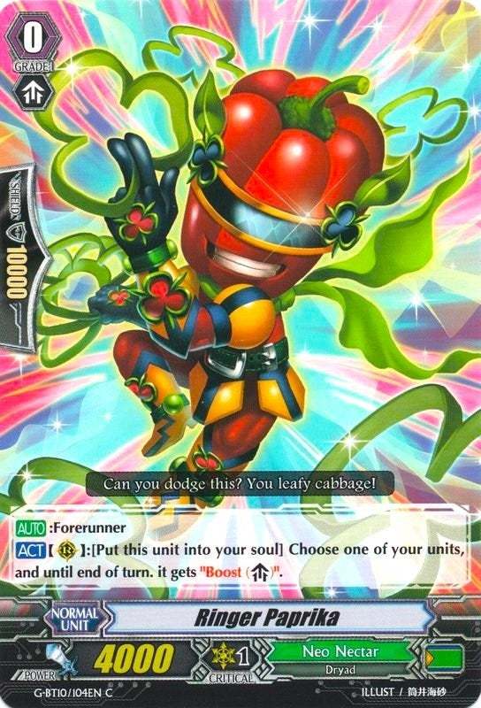 Ringer Paprika (10104) [G-BT10] - Cardfight Vanguard Single