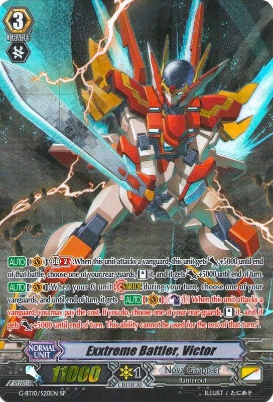 Exxtreme Battler Victor (SP) (1020) [G-BT10] - Cardfight Vanguard Single