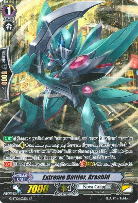 Extreme Battler Arashid (SP) (1021) [G-BT10] - Cardfight Vanguard Single