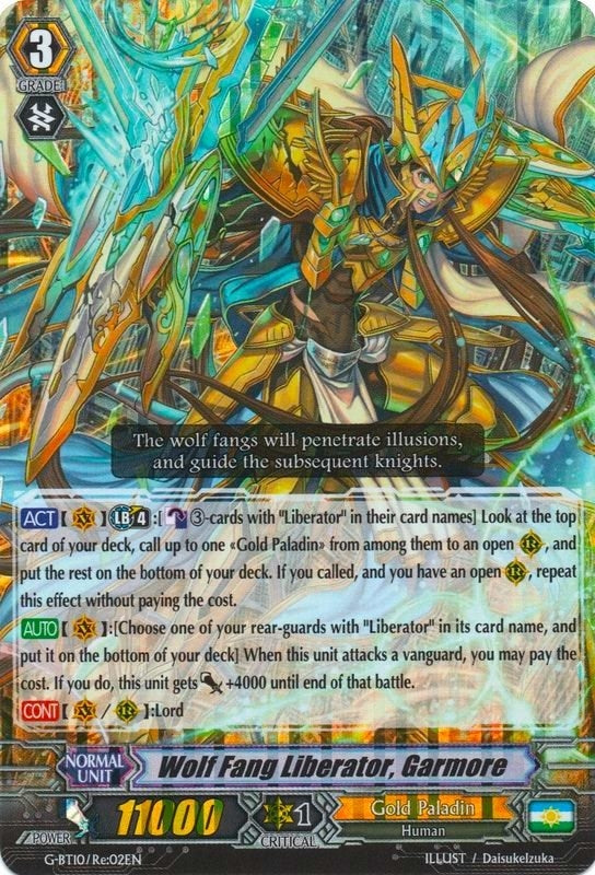 Wolf Fang Liberator Garmore (1002) [G-BT10] - Cardfight Vanguard Single