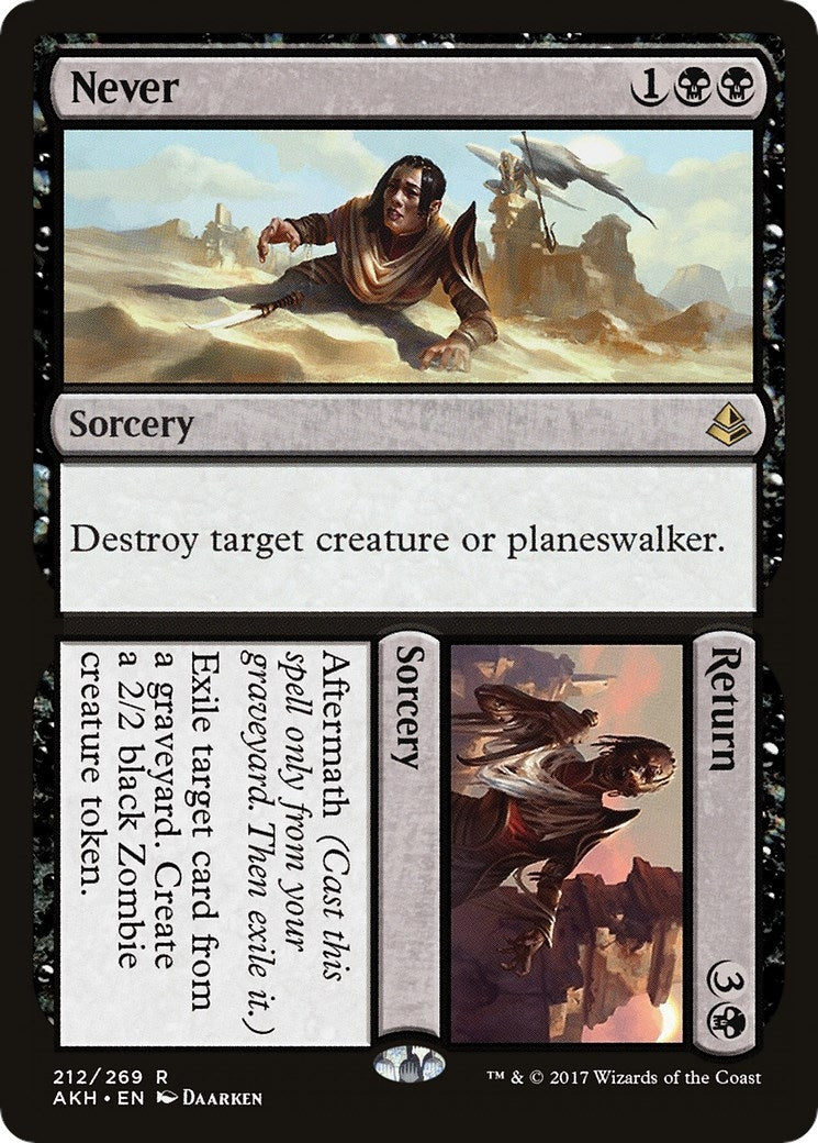 Never // Return (212) [AKH] - MTG Single