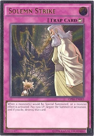 Solemn Strike (UTR) (4003) (OP04) - YuGiOh Single