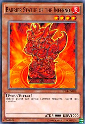 Barrier Statue of the Inferno (4018) (OP04) - YuGiOh Single