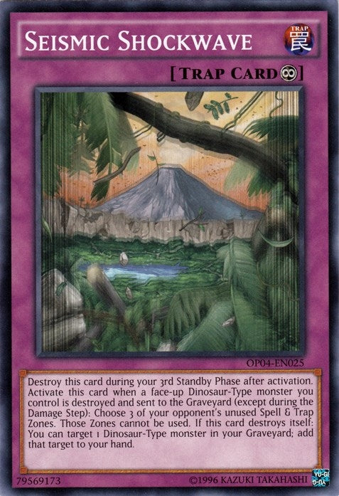Seismic Shockwave (4025) (OP04) - YuGiOh Single