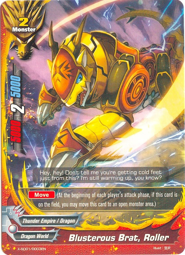 Blusterous Brat Roller (10003) [X-SD01] - Future Card BuddyFight Single