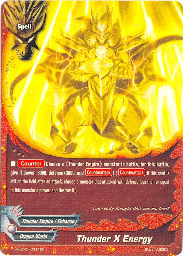 Thunder X Energy (10011) [X-SD01] - Future Card BuddyFight Single