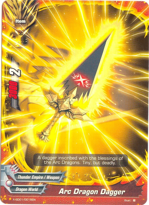 Arc Dragon Dagger (10015) [X-SD01] - Future Card BuddyFight Single