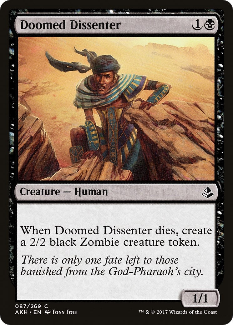 Doomed Dissenter (87) [AKH] - MTG Single