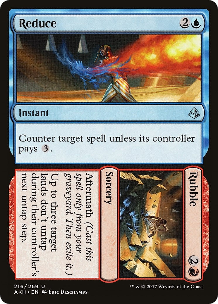Reduce // Rubble (216) [AKH] - MTG Single