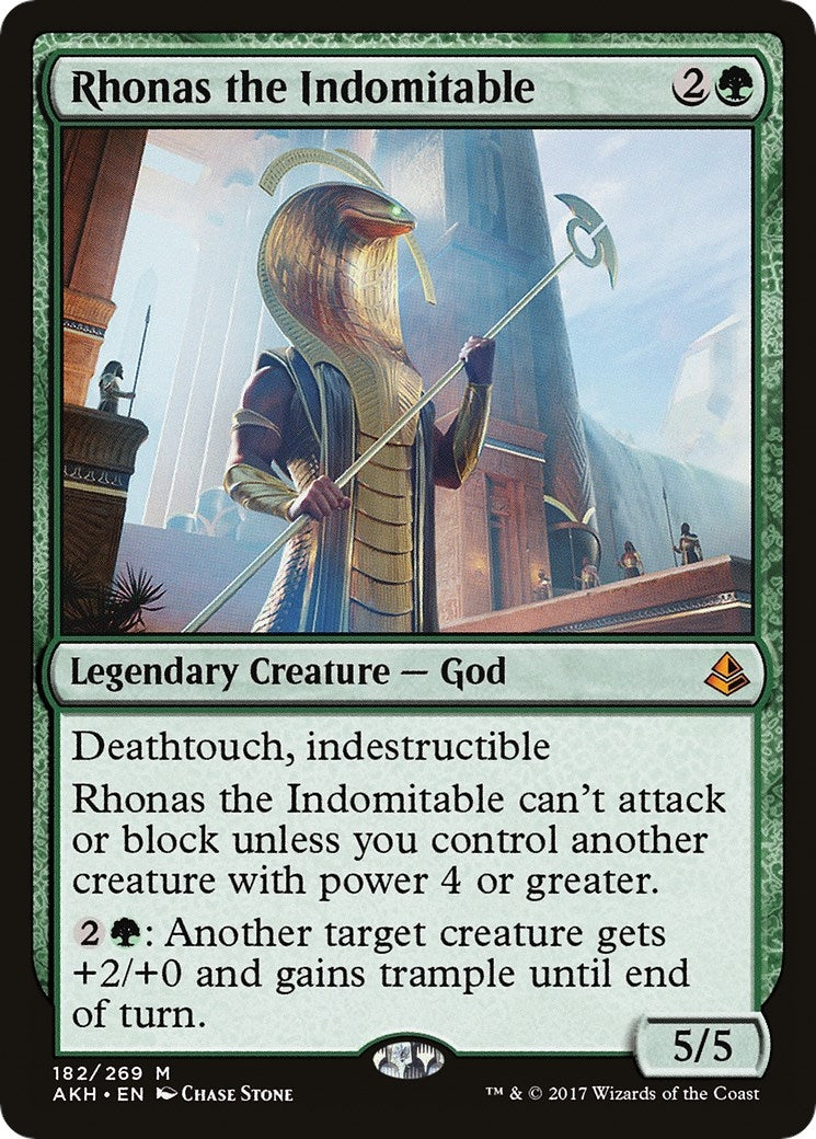Rhonas the Indomitable (182) [AKH] - MTG Single