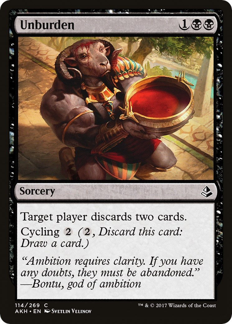 Unburden (114) [AKH] - MTG Single