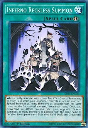 Inferno Reckless Summon (3030) (SR03) - YuGiOh Single