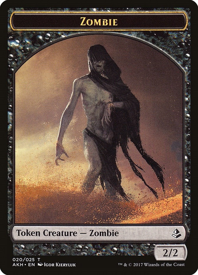 Zombie Token (0) [AKH] - MTG Single
